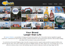 Tablet Screenshot of magmainflatables.com